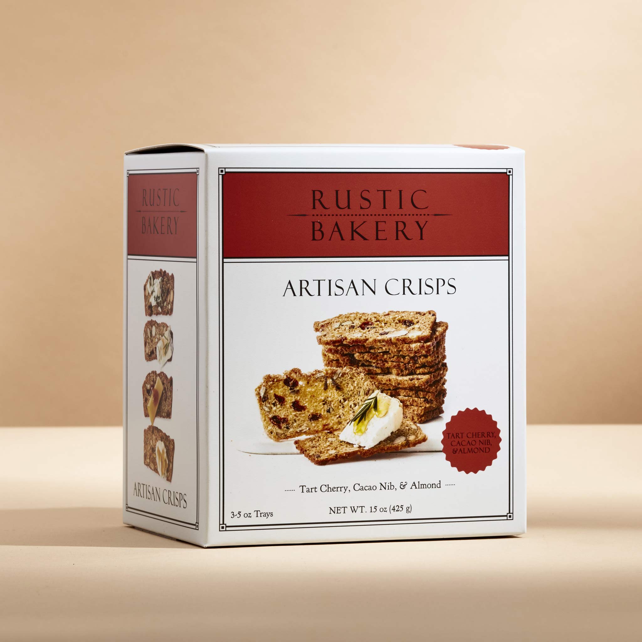 Family Pack | Tart Cherry, Cocoa Nib, & Almond Artisan Crisps (One/15 oz. Box)